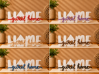 Home Sweet Home Schriftzug 3D Druck zweifarbig – moderne Deko