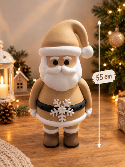 XXL Weihnachtsmann 55 cm | 3D-Druck Weihnachtsdeko