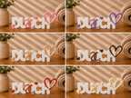 Du & Ich Schriftzug 3D Druck zweifarbig – romantische Deko Handmade