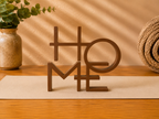 Home Schriftzug 3D Druck  – moderne Deko